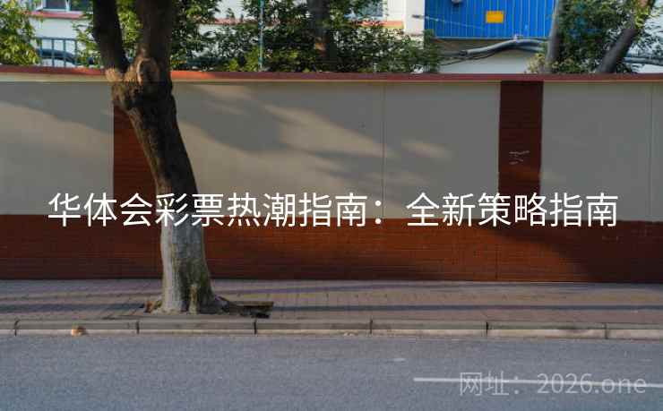 华体会彩票热潮指南：全新策略指南