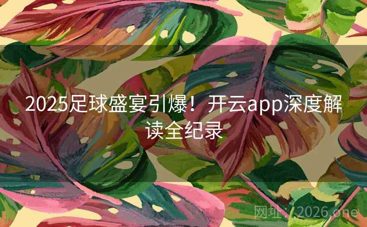 2025足球盛宴引爆！开云app深度解读全纪录
