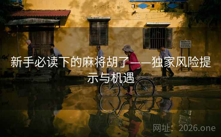 新手必读下的麻将胡了——独家风险提示与机遇