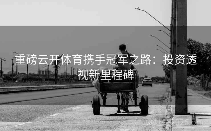 重磅云开体育携手冠军之路：投资透视新里程碑
