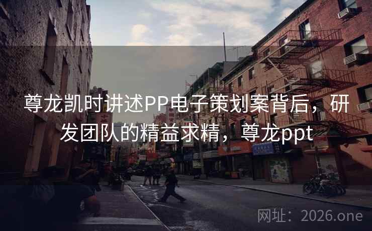 尊龙凯时讲述PP电子策划案背后，研发团队的精益求精，尊龙ppt