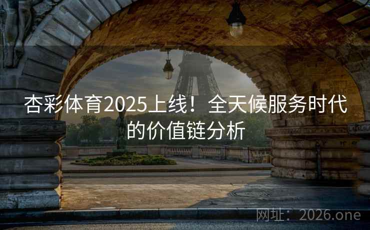 杏彩体育2025上线！全天候服务时代的价值链分析